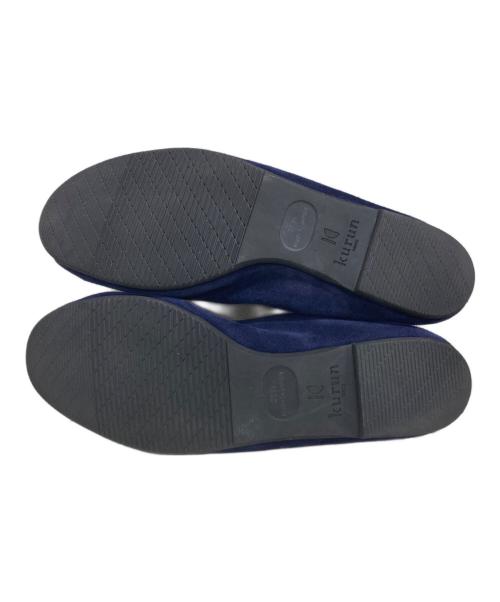 kurun（クルン）kurun (クルン) スウェードバレエパンプス ネイビー サイズ:25.5の古着・服飾アイテム