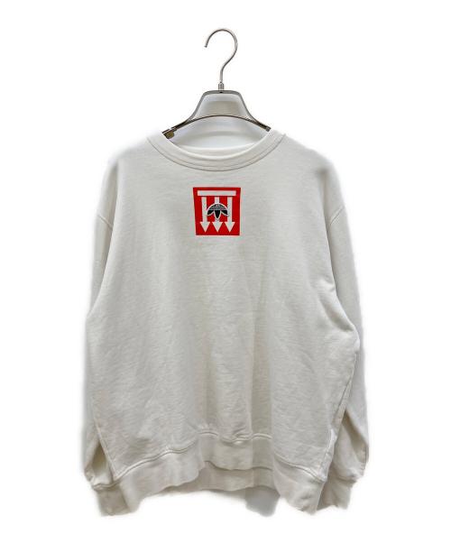 adidas（アディダス）adidas (アディダス) ALEXANDER WANG (アレキサンダーワン) クルーネックスウェットシャツ ホワイト サイズ:XSの古着・服飾アイテム