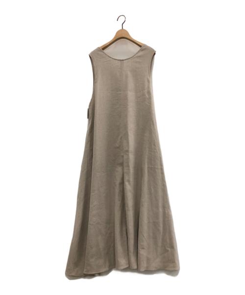 BEARDSLEY（ビアズリー）BEARDSLEY (ビアズリー) リネンジャンパースカート ベージュ サイズ:1の古着・服飾アイテム