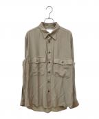 MAISON SPECIALメゾンスペシャル）の古着「ACAR Dress-Over Fatigue Shirt」｜ベージュ