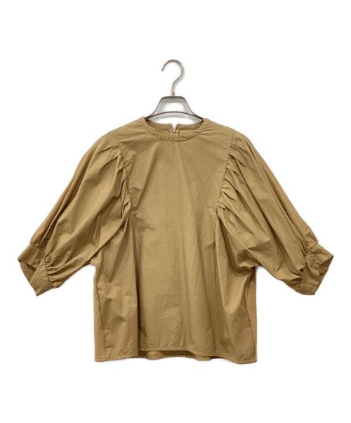 martinique（マルティニーク）martinique (マルティニーク) コンビパフスリーブプルオーバー ベージュ サイズ:Freeの古着・服飾アイテム