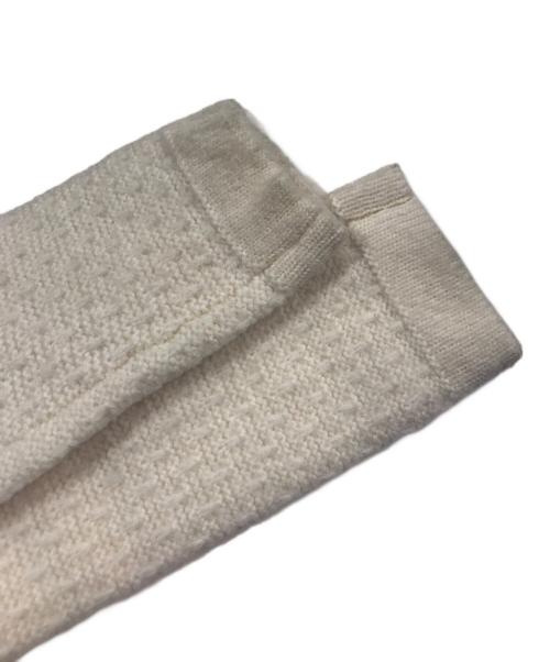 ESTNATION（エストネーション）ESTNATION (エストネーション) バイカラーツイードカーディガン アイボリー サイズ:Freeの古着・服飾アイテム