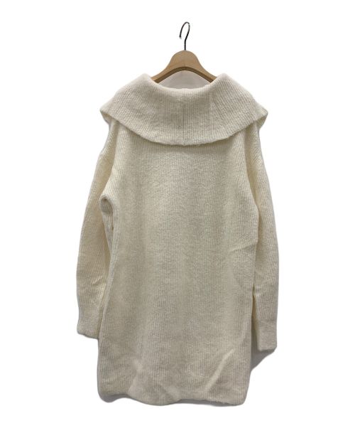 Snidel（スナイデル）Snidel (スナイデル) オフショルスキッパーミニニットワンピース アイボリー サイズ:Fの古着・服飾アイテム