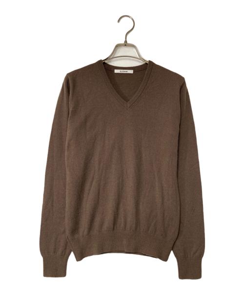 SLOANE（スローン）SLOANE (スローン) カシミヤVネックニット ブラウン サイズ:1の古着・服飾アイテム