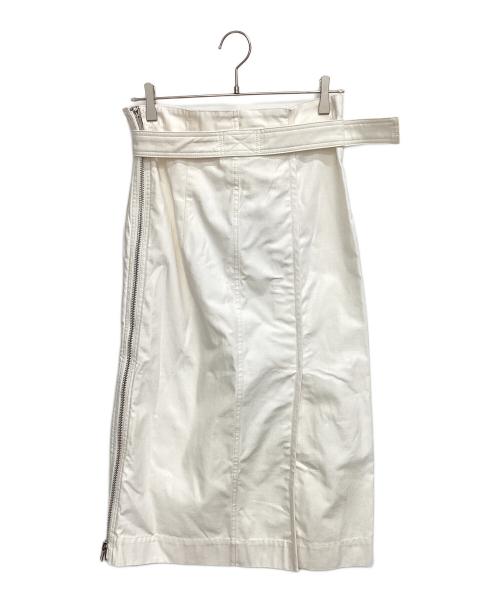 3.1 phillip lim（スリーワンフィリップリム）3.1 phillip lim (スリーワンフィリップリム) ベルテッドカーゴミディスカート ホワイト サイズ:2 未使用品の古着・服飾アイテム