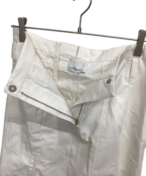 3.1 phillip lim（スリーワンフィリップリム）3.1 phillip lim (スリーワンフィリップリム) ベルテッドカーゴミディスカート ホワイト サイズ:2 未使用品の古着・服飾アイテム