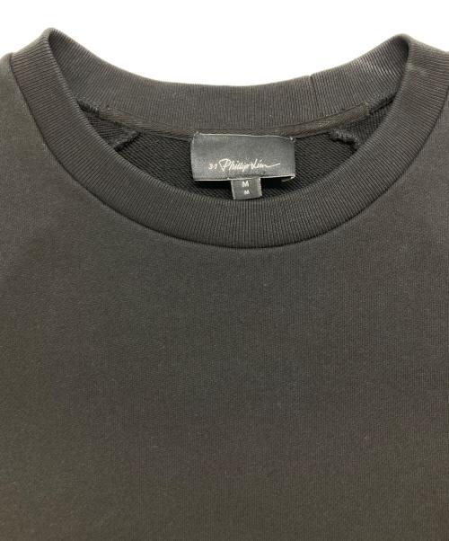 3.1 phillip lim（スリーワンフィリップリム）3.1 phillip lim (スリーワンフィリップリム) シャツドッキングスウェット ブラック サイズ:Mの古着・服飾アイテム