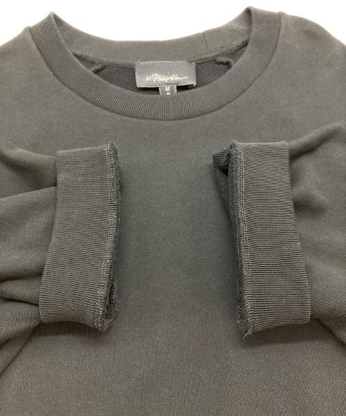3.1 phillip lim（スリーワンフィリップリム）3.1 phillip lim (スリーワンフィリップリム) シャツドッキングスウェット ブラック サイズ:Mの古着・服飾アイテム
