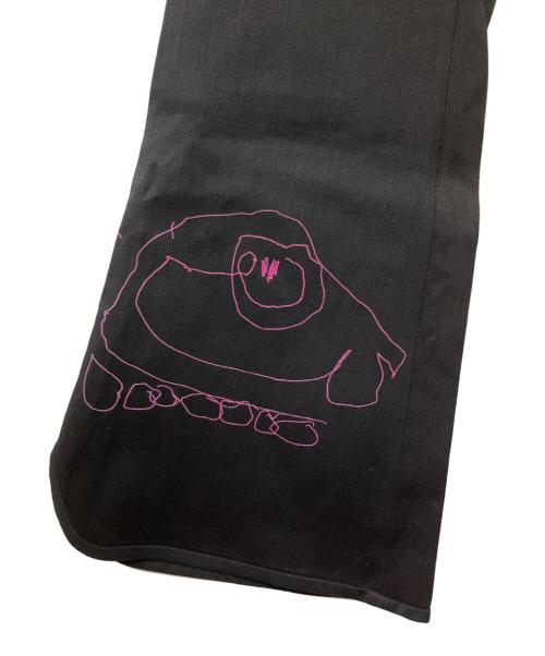 FACETASM（ファセッタズム）FACETASM (ファセッタズム) ペイントフレアパンツ ブラック サイズ:2の古着・服飾アイテム