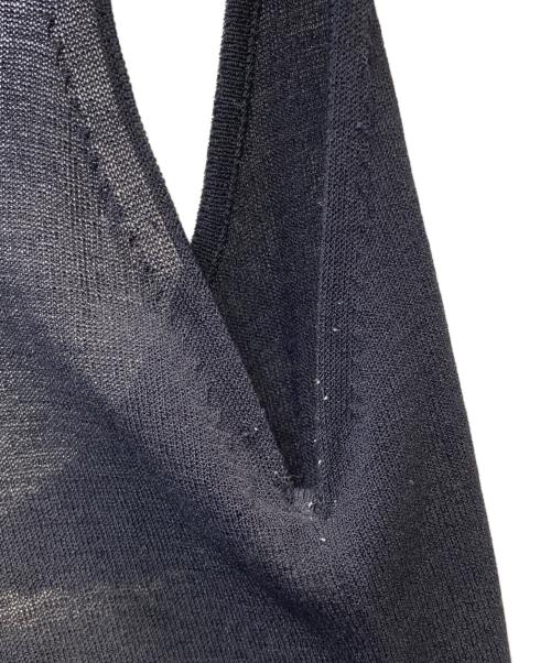 MM6 Maison Margiela（エムエムシックスメゾンマルジェラ）MM6 Maison Margiela (エムエムシックスメゾンマルジェラ) レイヤードニットワンピース ブラック サイズ:XSの古着・服飾アイテム