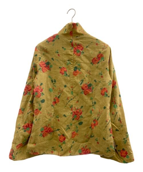 FACETASM（ファセッタズム）FACETASM (ファセッタズム) ORIGINAL FLOWER PRINT HIGH NECK TOP イエロー サイズ:1の古着・服飾アイテム