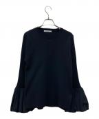 CADUNEカデュネ）の古着「袖バルーンニット」｜ブラック