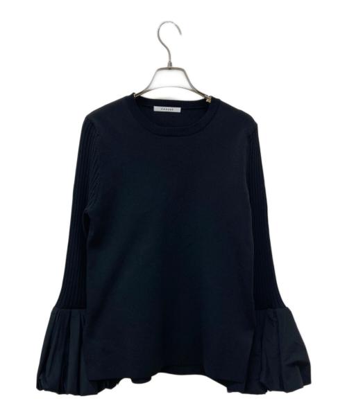 CADUNE（カデュネ）CADUNE (カデュネ) 袖バルーンニット ブラック サイズ:38の古着・服飾アイテム