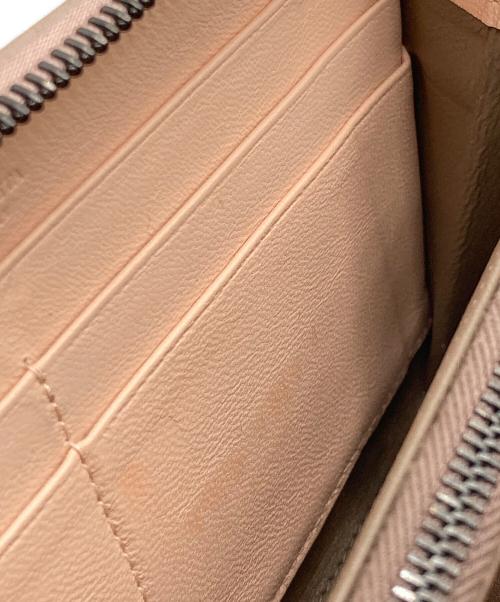 BOTTEGA VENETA（ボッテガベネタ）BOTTEGA VENETA (ボッテガベネタ) ラウンドファスナー長財布 ピンクの古着・服飾アイテム
