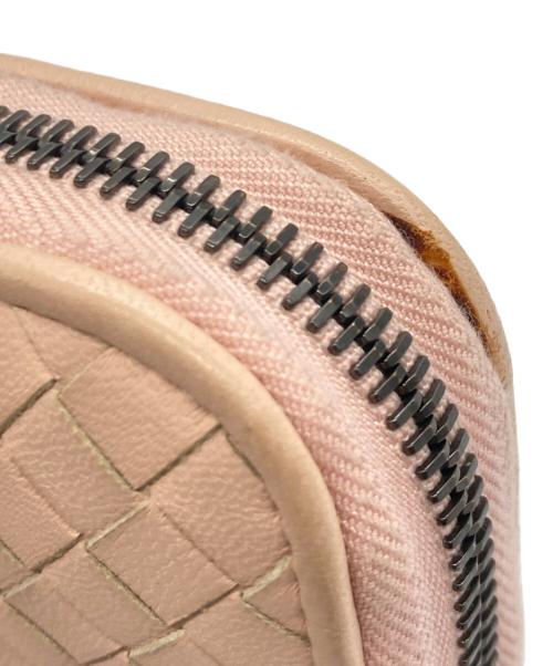 BOTTEGA VENETA（ボッテガベネタ）BOTTEGA VENETA (ボッテガベネタ) ラウンドファスナー長財布 ピンクの古着・服飾アイテム