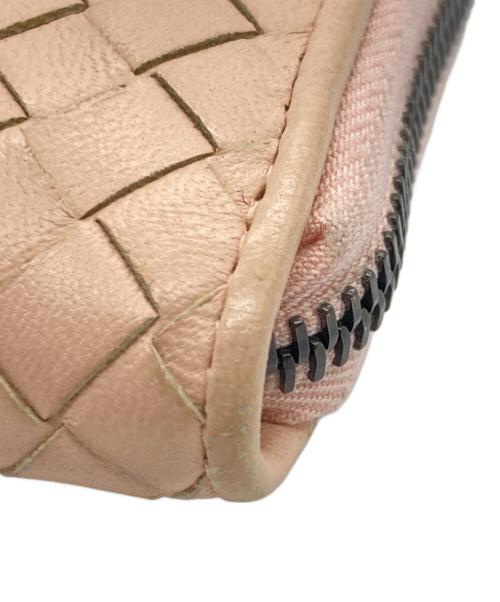 BOTTEGA VENETA（ボッテガベネタ）BOTTEGA VENETA (ボッテガベネタ) ラウンドファスナー長財布 ピンクの古着・服飾アイテム