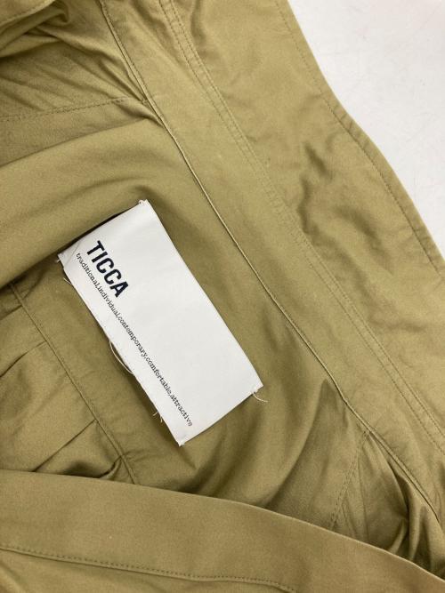 ticca（ティッカ）ticca (ティッカ) コットンレースパフスリーブブラウス カーキ サイズ:Freeの古着・服飾アイテム