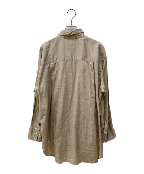 Spick and Span（スピック＆スパン）Spick and Span (スピックアンドスパン) コットンリネンルーズシャツ ベージュ サイズ:-の古着・服飾アイテム