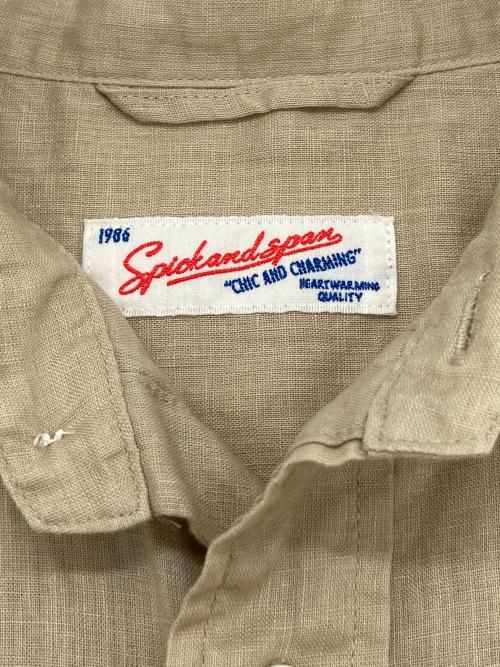 Spick and Span（スピック＆スパン）Spick and Span (スピックアンドスパン) コットンリネンルーズシャツ ベージュ サイズ:-の古着・服飾アイテム