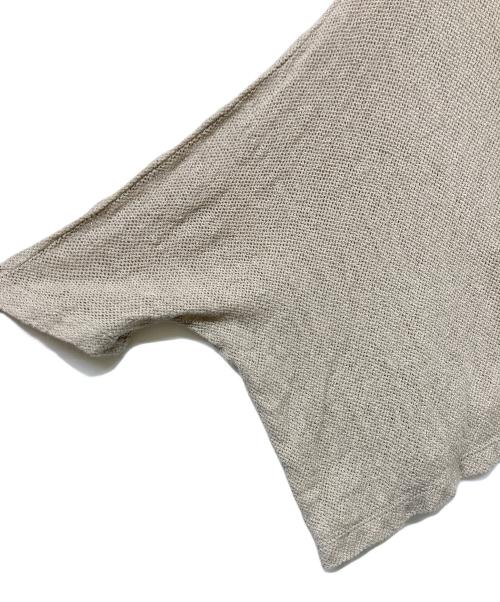 Y's（ワイズ）Y's (ワイズ) クロップドドルマンリネンニット ベージュ サイズ:2の古着・服飾アイテム