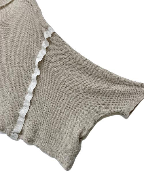 Y's（ワイズ）Y's (ワイズ) クロップドドルマンリネンニット ベージュ サイズ:2の古着・服飾アイテム