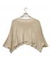 Y's (ワイズ) クロップドドルマンリネンニット ベージュ サイズ:2：8000円