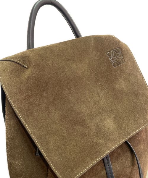 LOEWE（ロエベ）LOEWE (ロエベ) DRAWSTRING BACKPACK ブラウンの古着・服飾アイテム