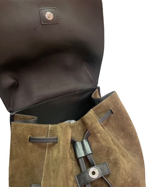 LOEWE（ロエベ）LOEWE (ロエベ) DRAWSTRING BACKPACK ブラウンの古着・服飾アイテム