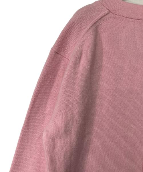 ARPEGE STORY（アルページュストーリー）ARPEGE STORY (アルページュストーリー) カシミヤ混Vネックカーディガン ピンク サイズ:2 未使用品の古着・服飾アイテム