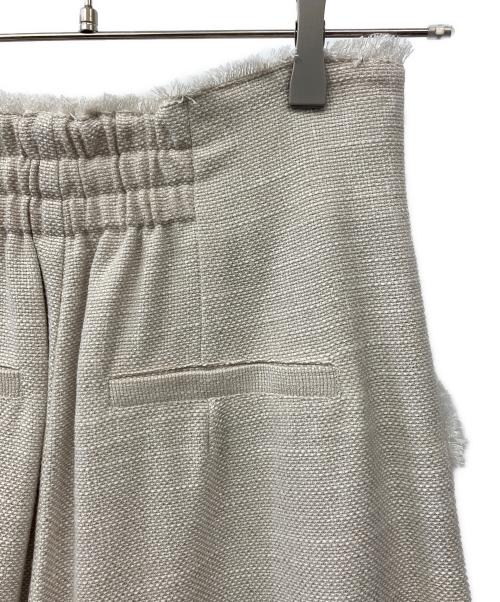 Mystrada（マイストラーダ）Mystrada (マイストラーダ) サマーツイードワイドパンツ アイボリー サイズ:36　の古着・服飾アイテム