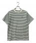 LACOSTE（ラコステ）の古着「ボーダーTシャツ」｜ホワイト×グリーン