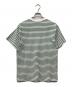 LACOSTE (ラコステ) ボーダーTシャツ ホワイト×グリーン サイズ:XS：4000円