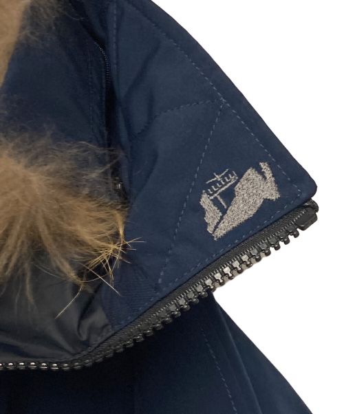 ARCTIC EXPLORER（アークティックエクスプローラー）ARCTIC EXPLORER (アークティックエクスプローラー) CHILL ファーフーデット ダウンコート  ネイビー サイズ:Sの古着・服飾アイテム
