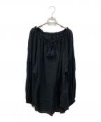 FRAMeWORKフレームワーク）の古着「リネンガーゼブラウス」｜ブラック