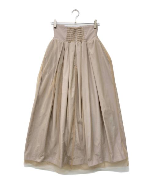 PRANK PROJECT（プランクプロジェクト）PRANK PROJECT (プランクプロジェクト) Tulle Layered Volume Skirt ベージュ サイズ:36の古着・服飾アイテム