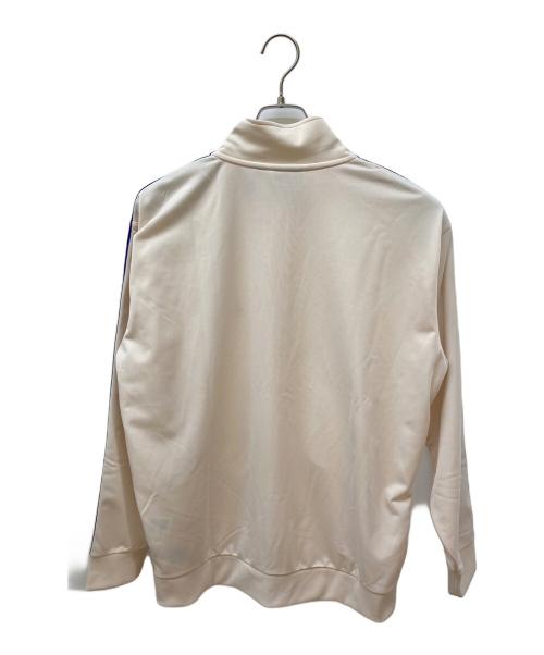 adidas Originals（アディダスオリジナル）adidas originals (アディダスオリジナル) トラックジャケット(ジェンダーニュートラル) ベージュ×パープル サイズ:XSの古着・服飾アイテム