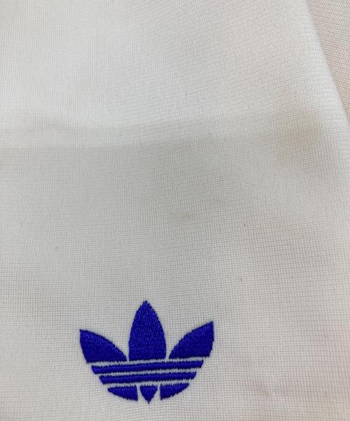 adidas Originals（アディダスオリジナル）adidas originals (アディダスオリジナル) トラックジャケット(ジェンダーニュートラル) ベージュ×パープル サイズ:XSの古着・服飾アイテム