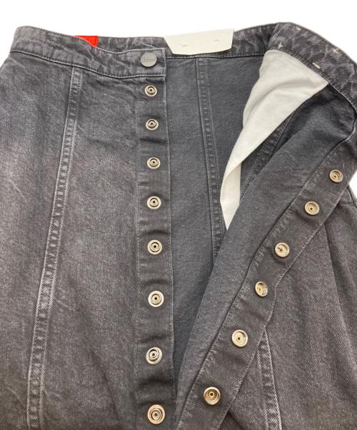 Preloved（プレラブド）Preloved (プレラブド) ブラックフレア デニムスカート ブラック サイズ:26 未使用品の古着・服飾アイテム