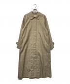 TODAYFULトゥデイフル）の古着「Soutiencollar Twill Coat」｜ベージュ