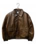 UNGRID（アングリッド）の古着「フェイクレザーブルゾン」｜ブラウン