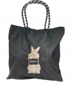charuerシャルエ）の古着「アニマル刺繍トートバッグ」｜ブラック