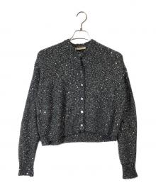 Curensology（カレンソロジー）の古着「スパングルショートカーディガン」｜グレー
