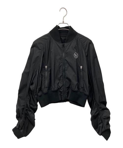 version of you（バージョンオブユー）version of you (バージョンオブユー) Gathered Sleeve Light Blouson ブラック サイズ:Fの古着・服飾アイテム