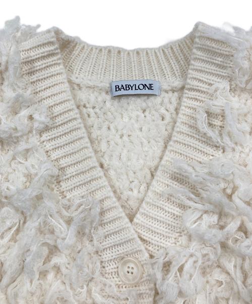 BABYLONE（バビロン）BABYLONE (バビロン) ループ編みニットベスト ホワイト サイズ:Freeの古着・服飾アイテム