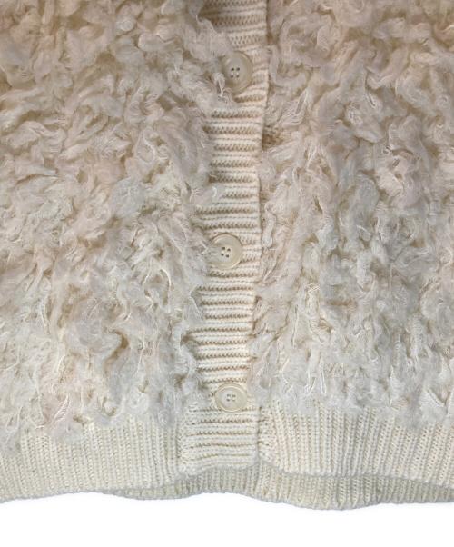 BABYLONE（バビロン）BABYLONE (バビロン) ループ編みニットベスト ホワイト サイズ:Freeの古着・服飾アイテム