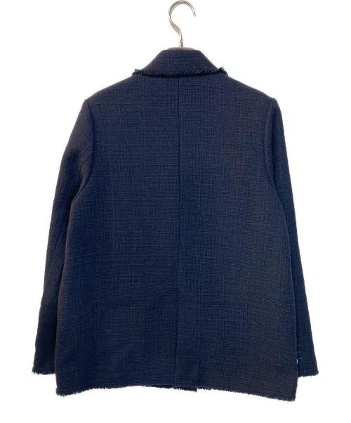 Spick and Span（スピック＆スパン）Spick and Span (スピックアンドスパン) ファンシーツィードダブルブレストジャケット ネイビー サイズ:36の古着・服飾アイテム