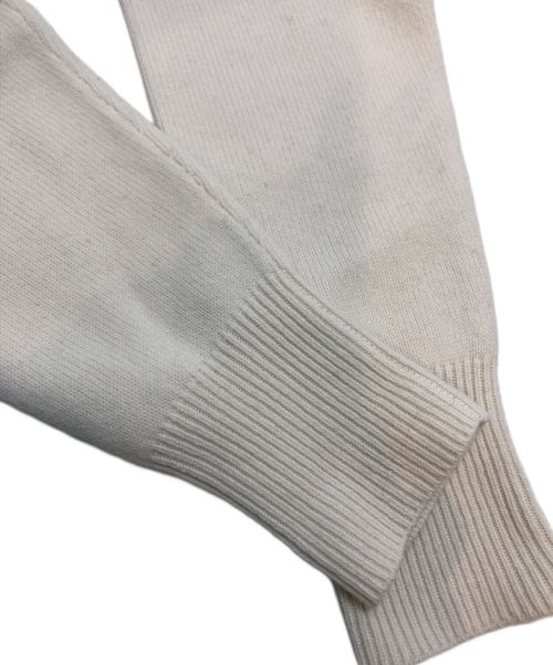 Chloe（クロエ）Chloe (クロエ) Vネック バックギャザー ニット ソフトホワイト サイズ:Ｓの古着・服飾アイテム