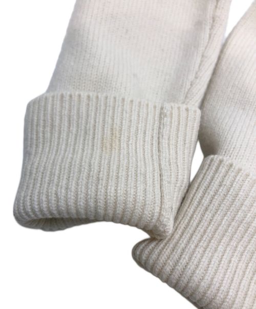 Chloe（クロエ）Chloe (クロエ) Vネック バックギャザー ニット ソフトホワイト サイズ:Ｓの古着・服飾アイテム