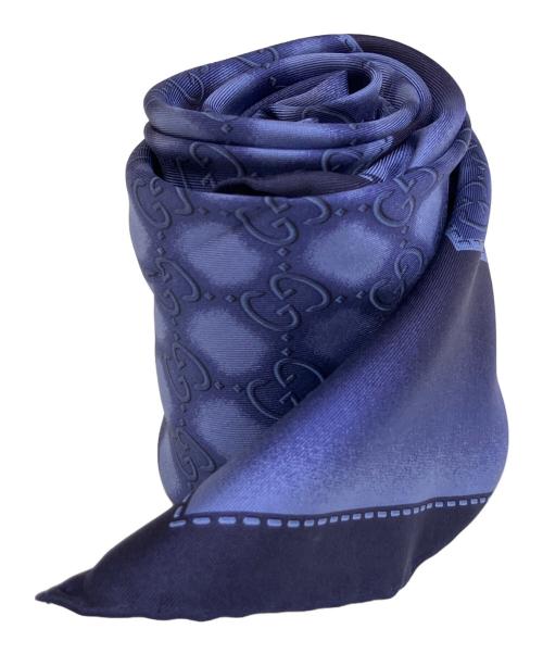 GUCCI（グッチ）GUCCI (グッチ) グラデーション金具柄大判シルクスカーフの古着・服飾アイテム