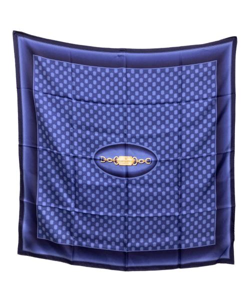 GUCCI（グッチ）GUCCI (グッチ) グラデーション金具柄大判シルクスカーフの古着・服飾アイテム